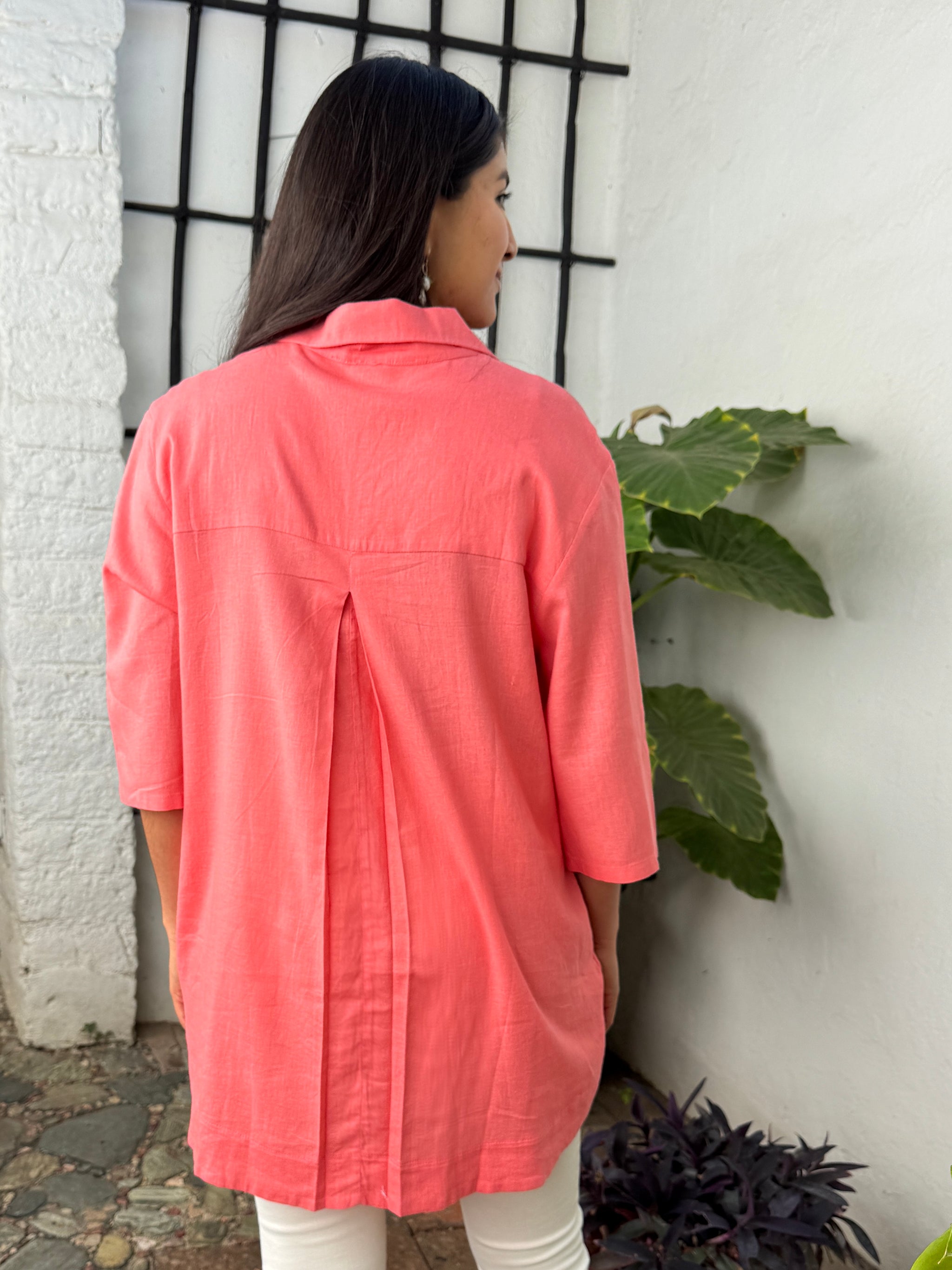 Alicia Tunic in coral