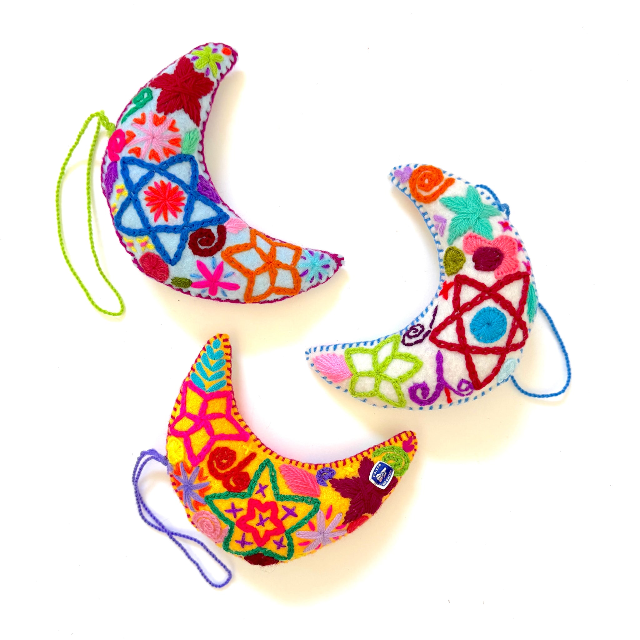Crescent Moon Ornaments (6pk)