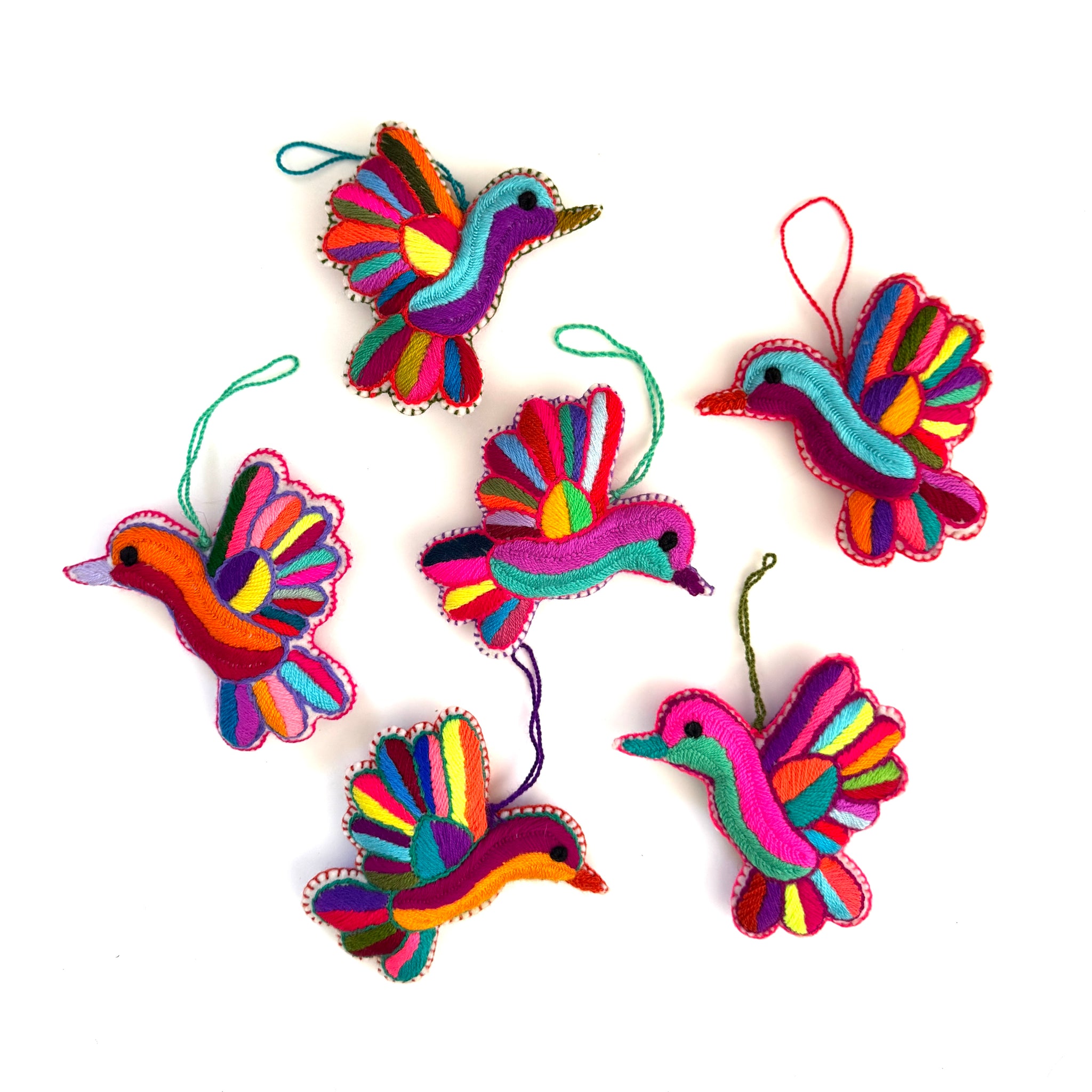 Embroidered Hummingbirds (6pk)