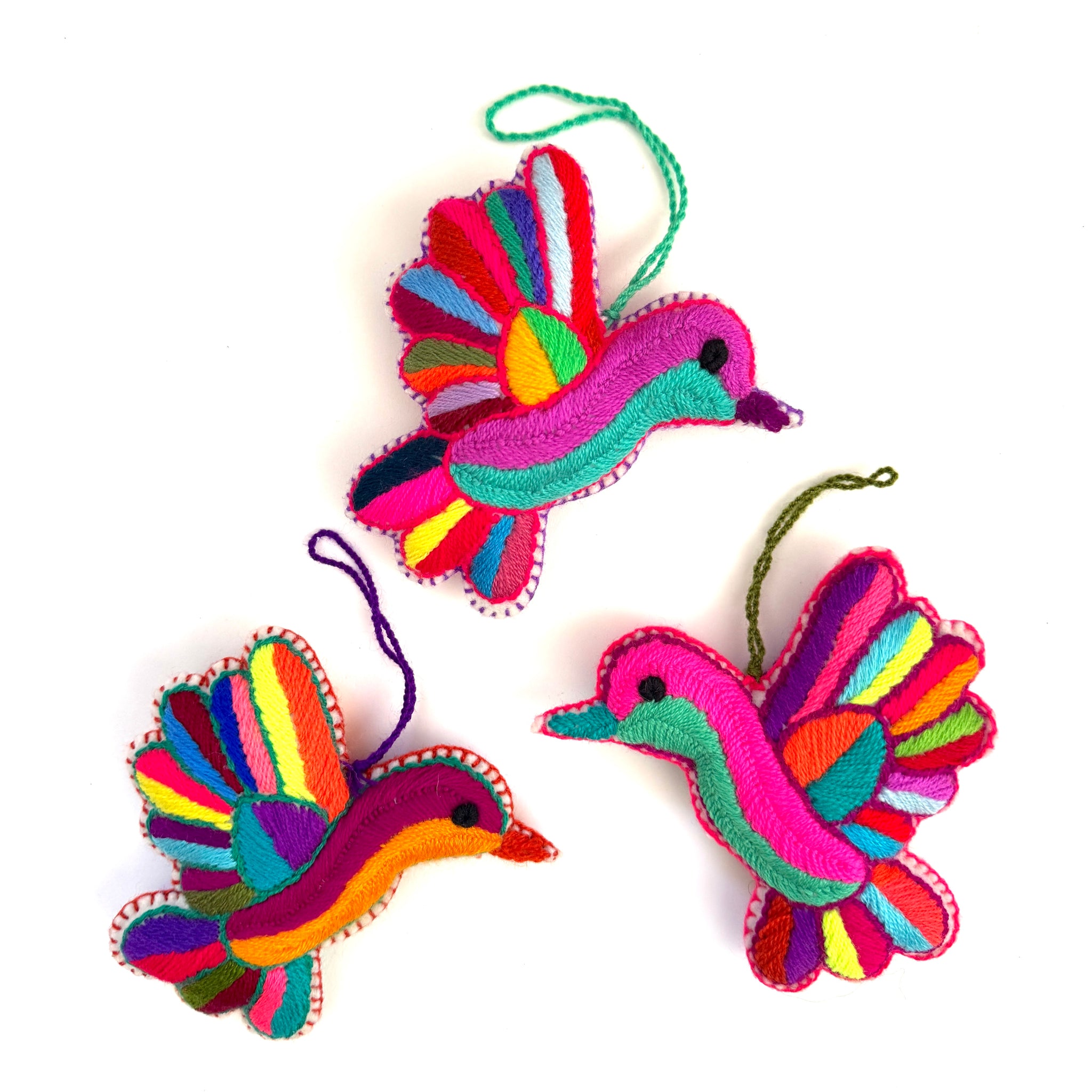 Embroidered Hummingbirds (6pk)
