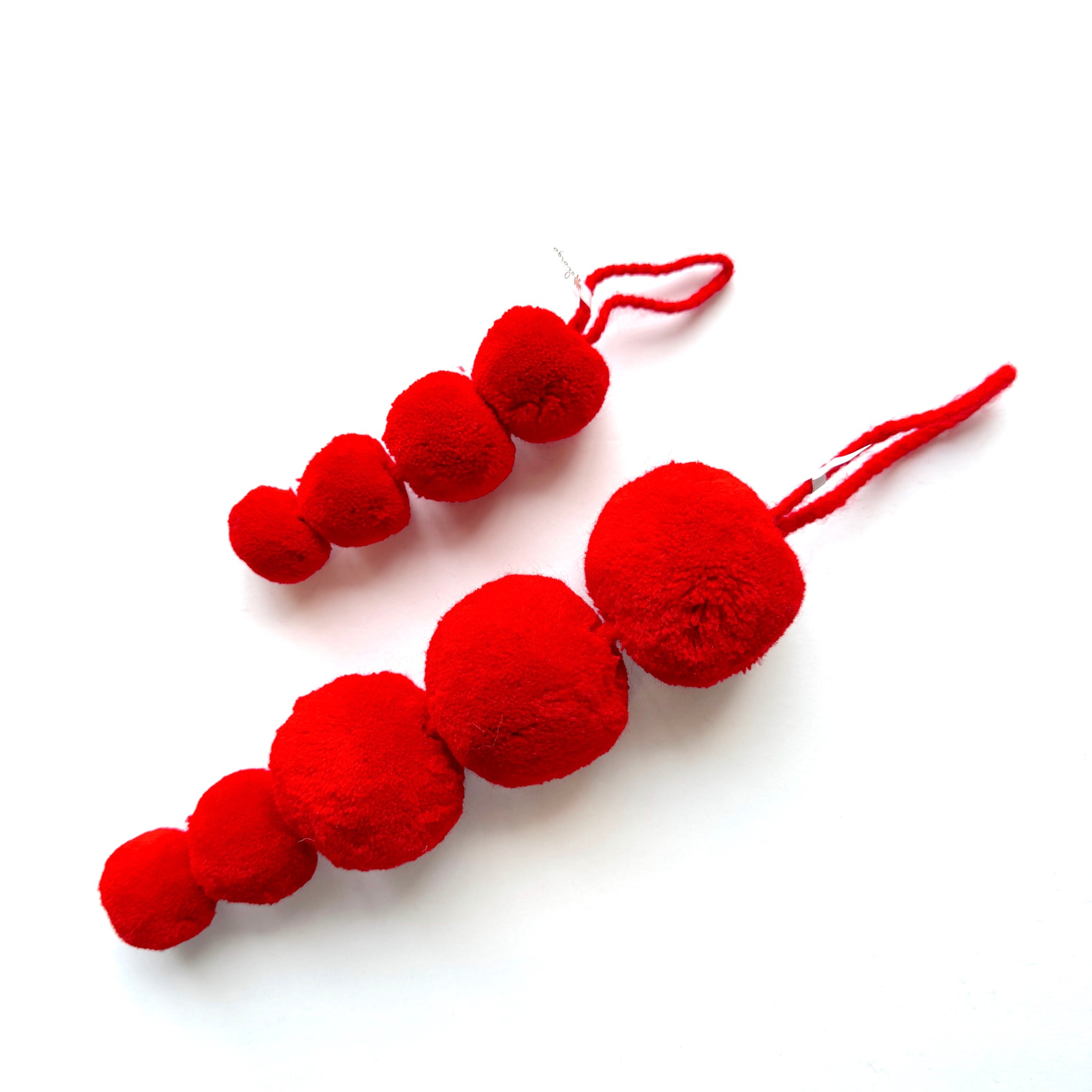Radiant Red Pompom Ornaments (6 pack)