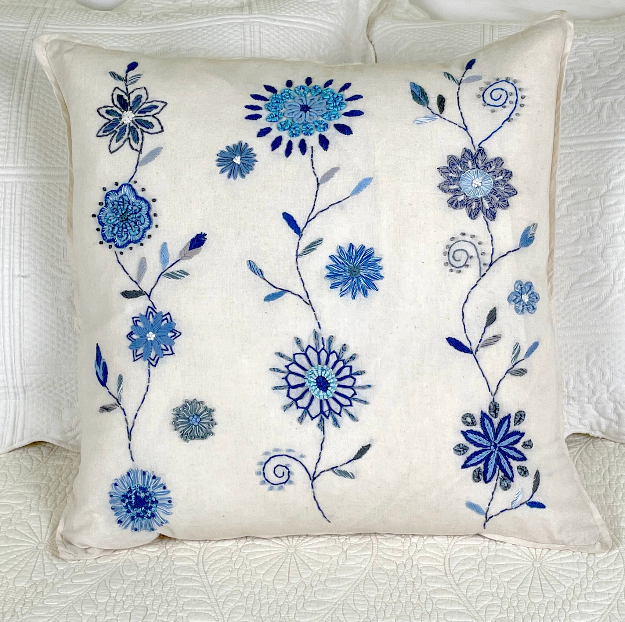 Hortencia Floral Pillow Covers