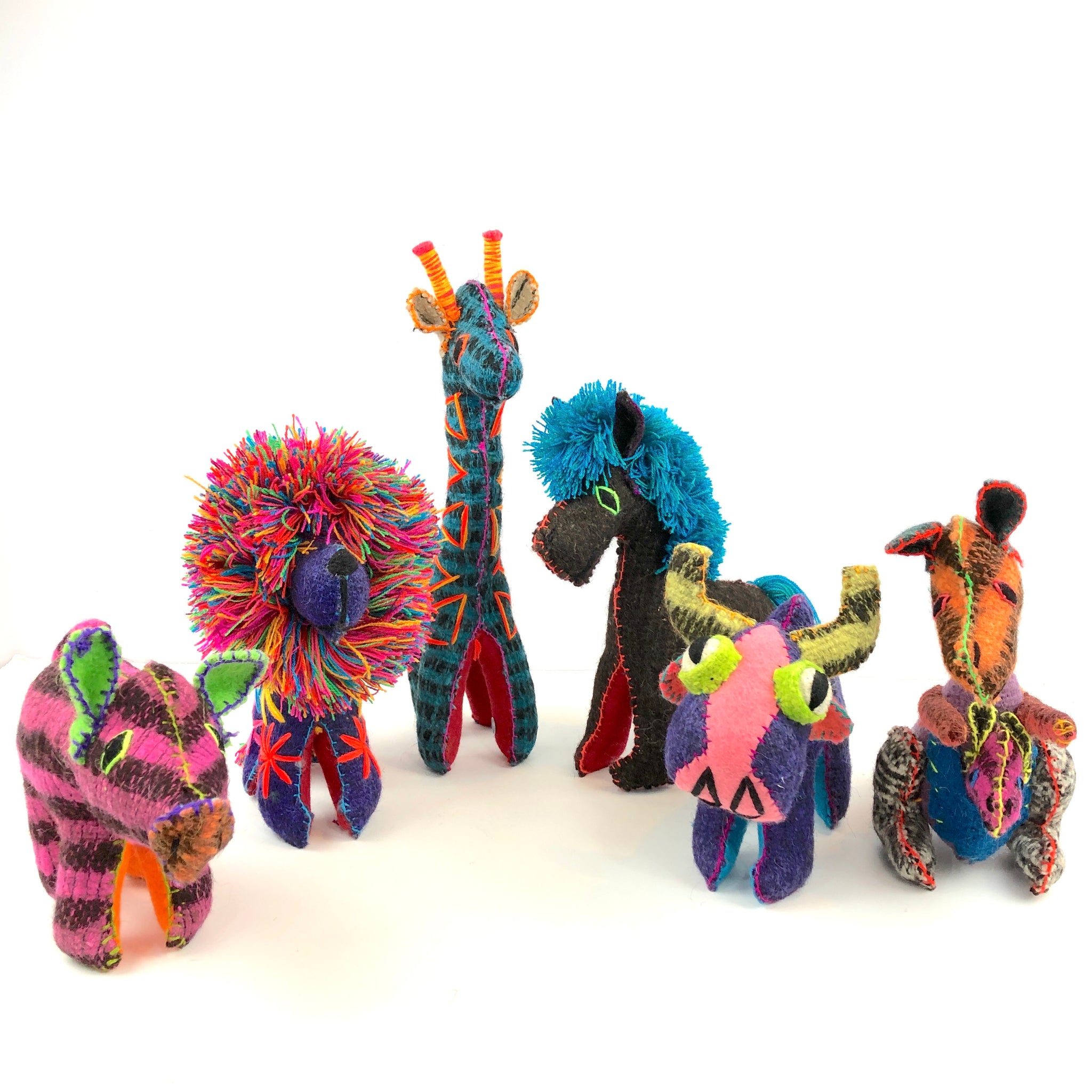 Assorted Folk Art Animals (6pk)