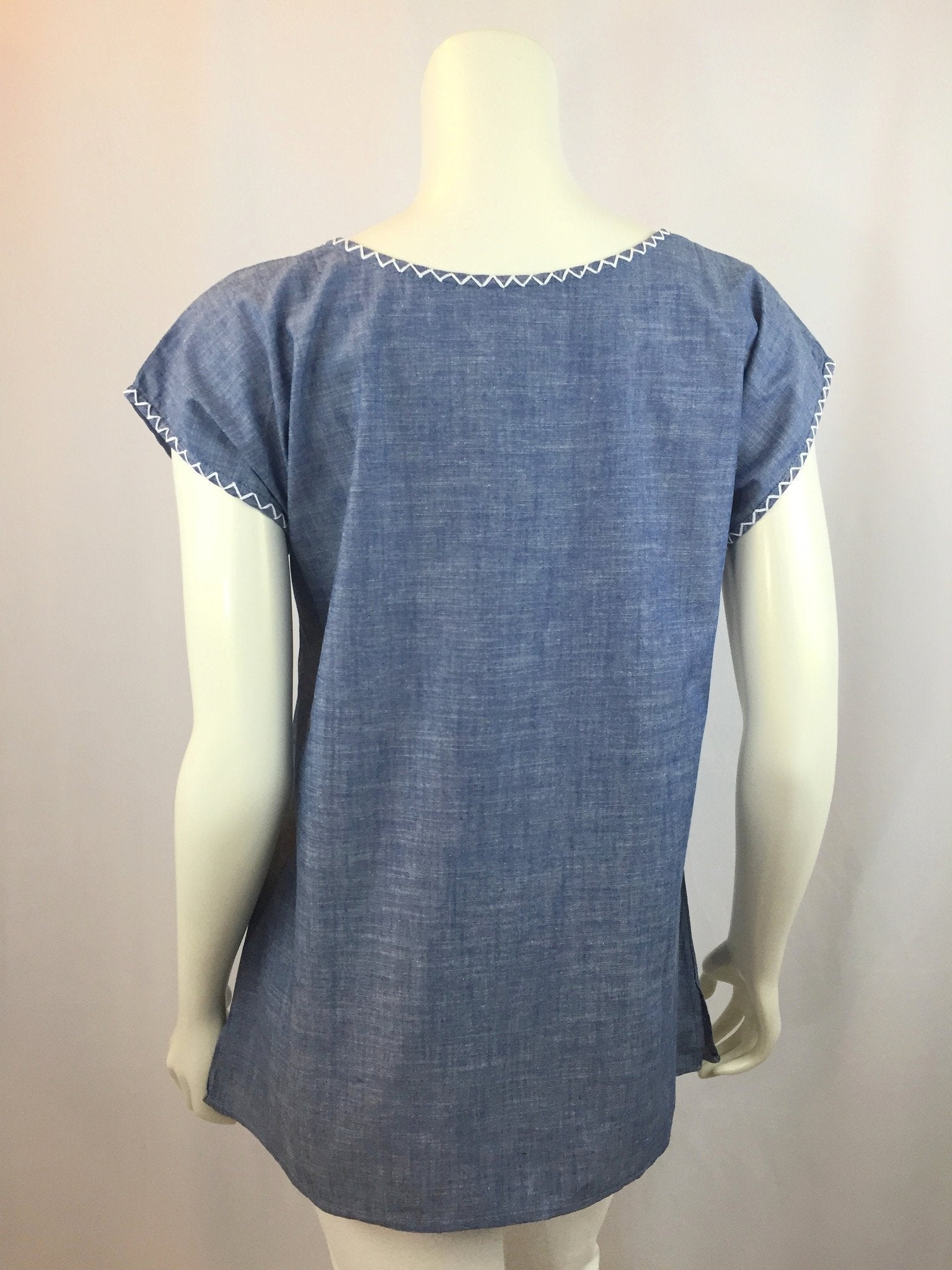 Rococo Tee - blue /white
