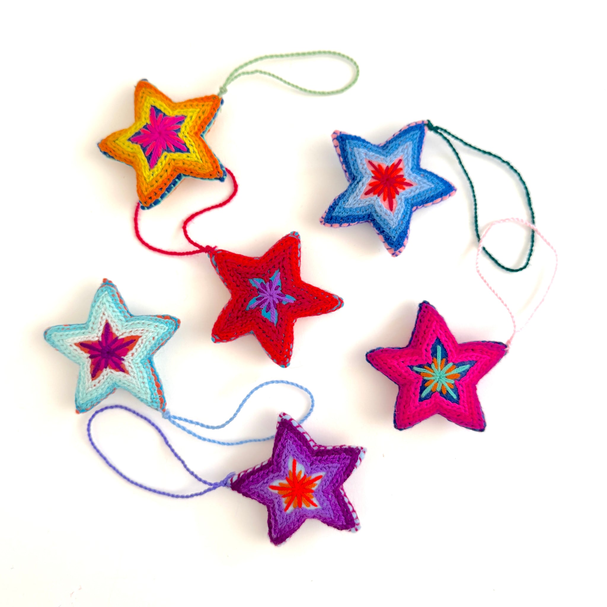 Embroidered Starlettes - Multicolor (6pk)
