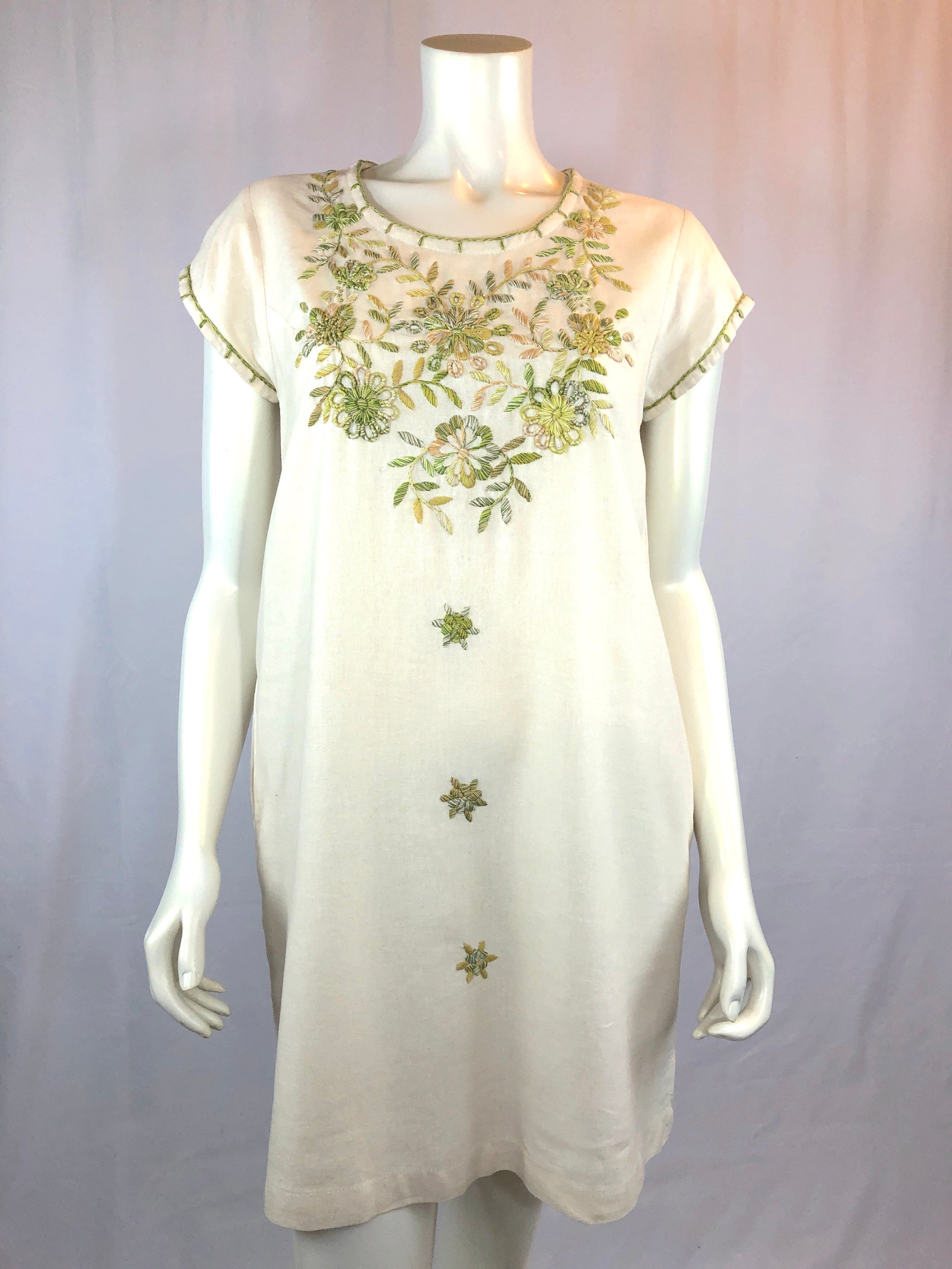 Belen Ivory Tunic Dress