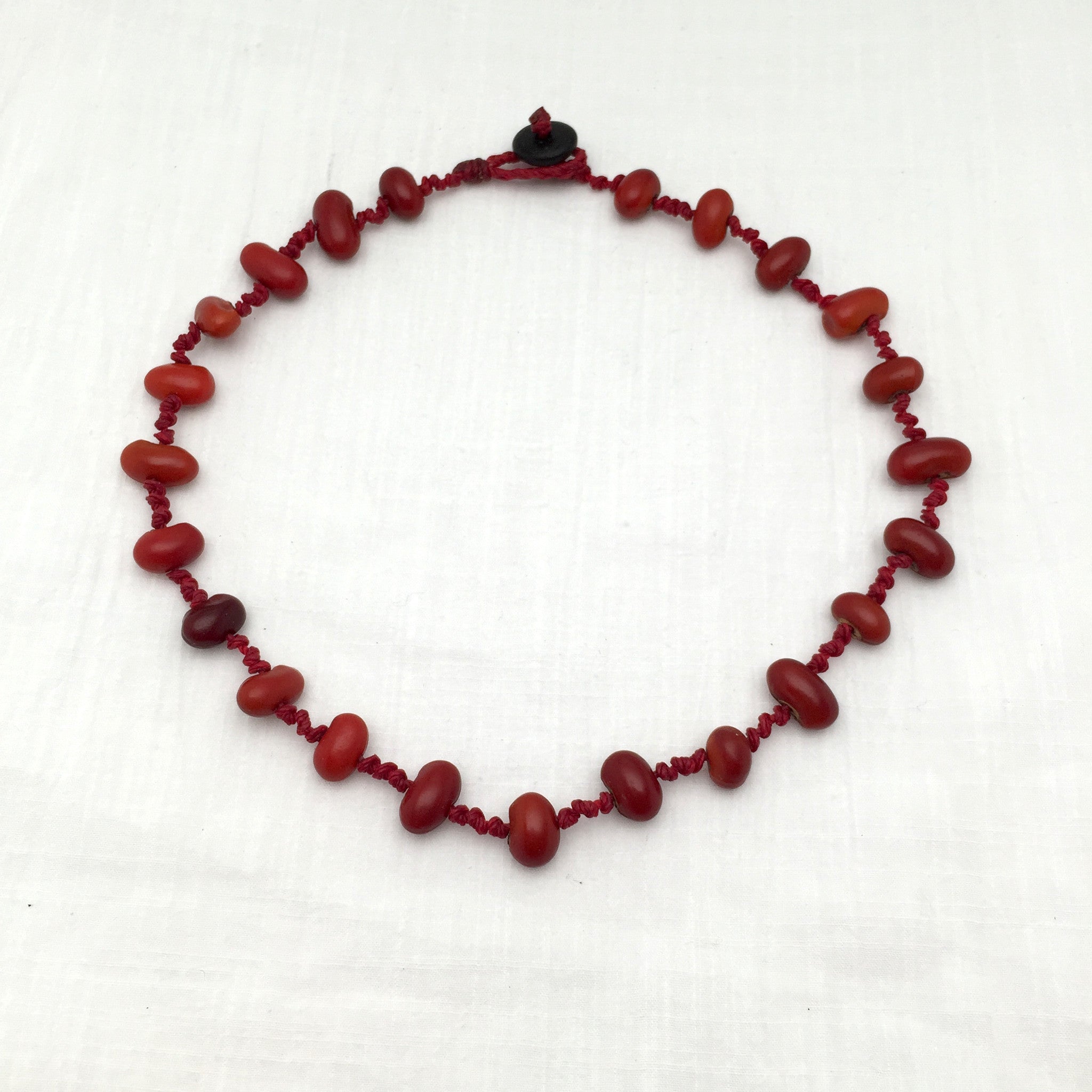Lucia Zompantle Necklace on Red