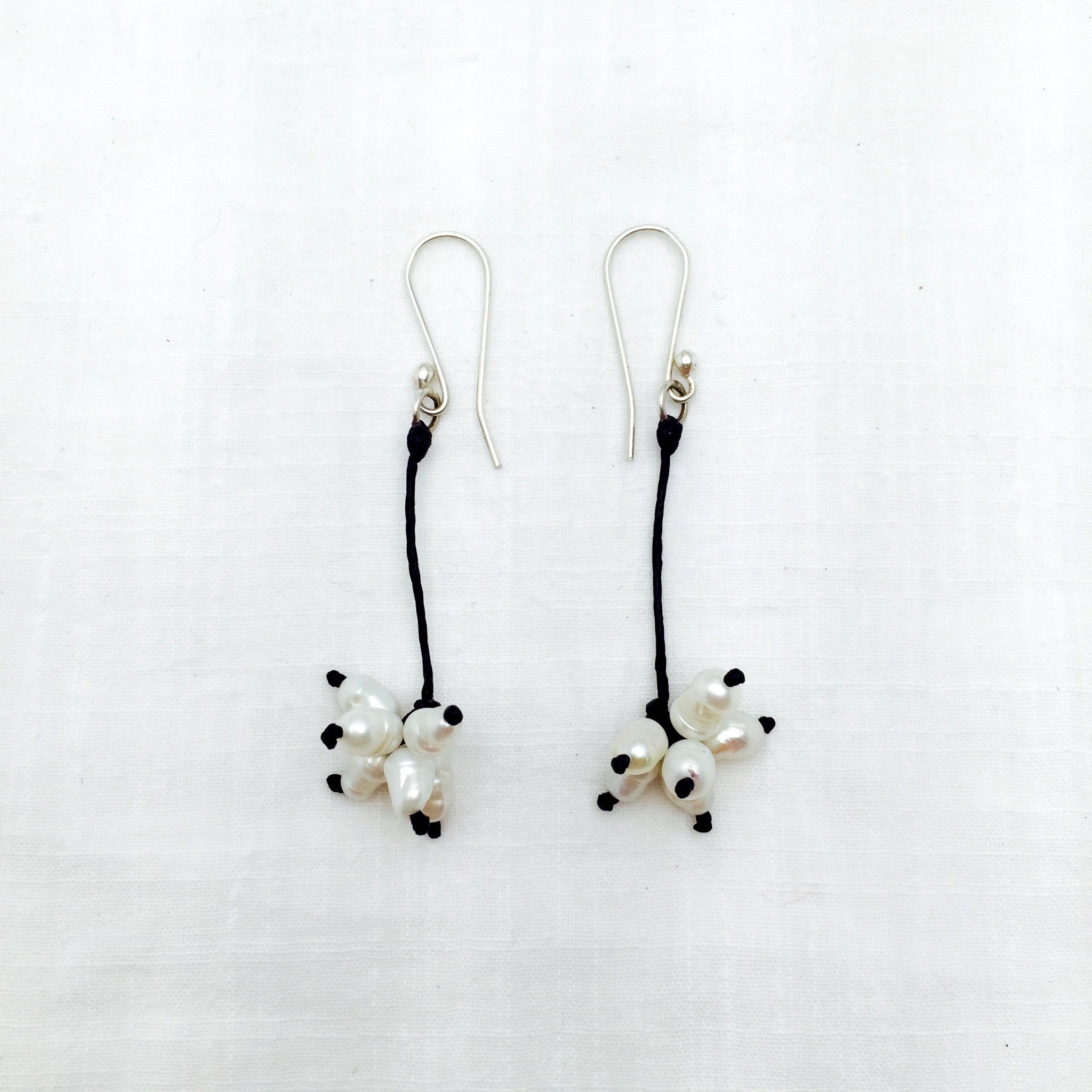 Maria Pearl Cluster Earrings