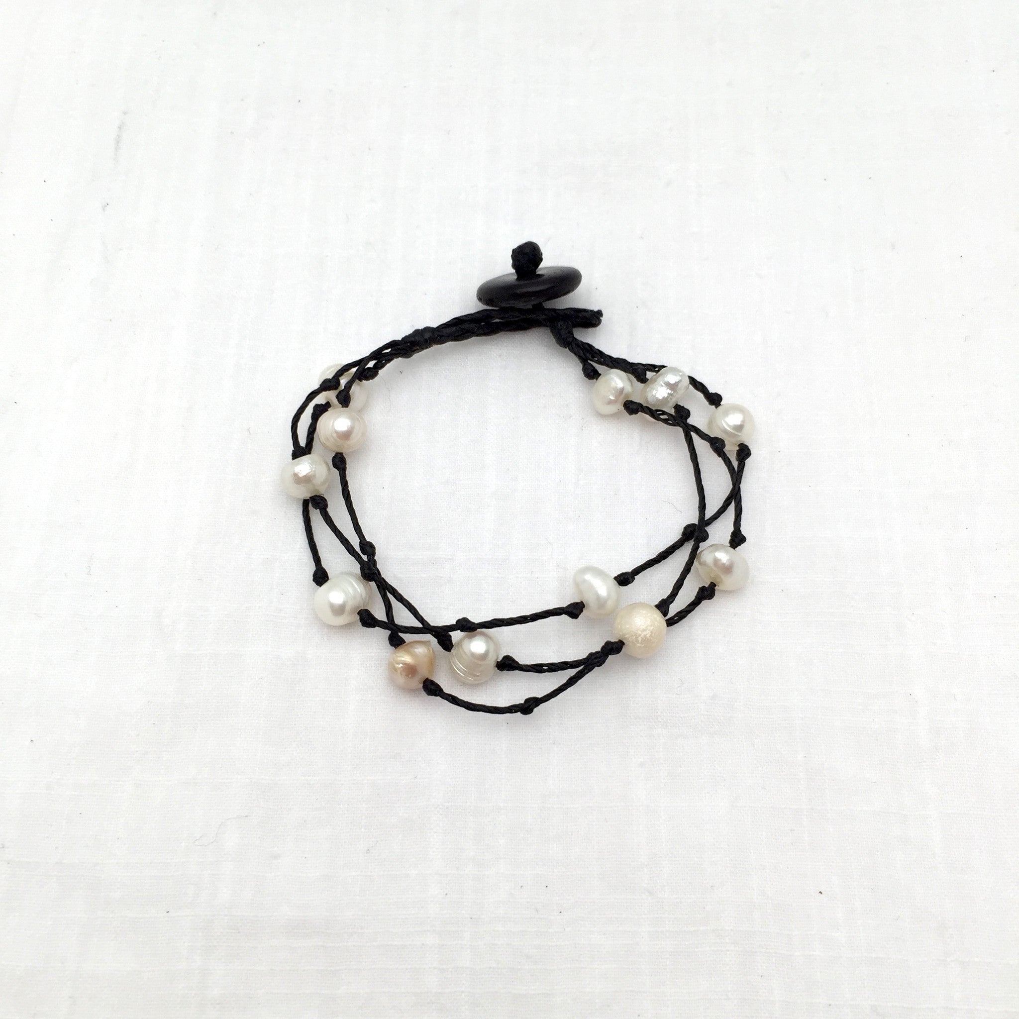 Maria Knotted Pearl Bracelet