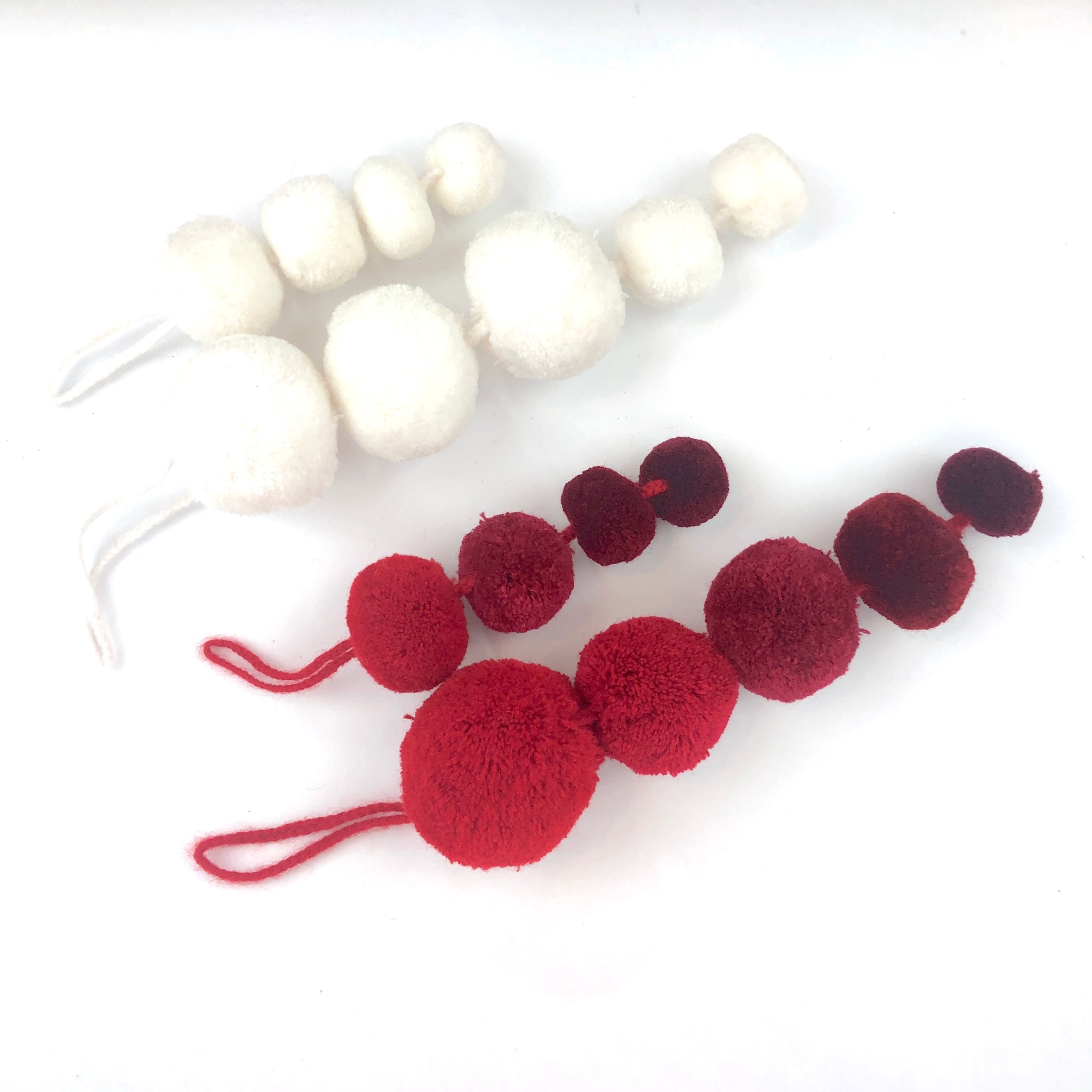 pompom ornaments, Mexican Christmas decorations, Mexican pompom decorations