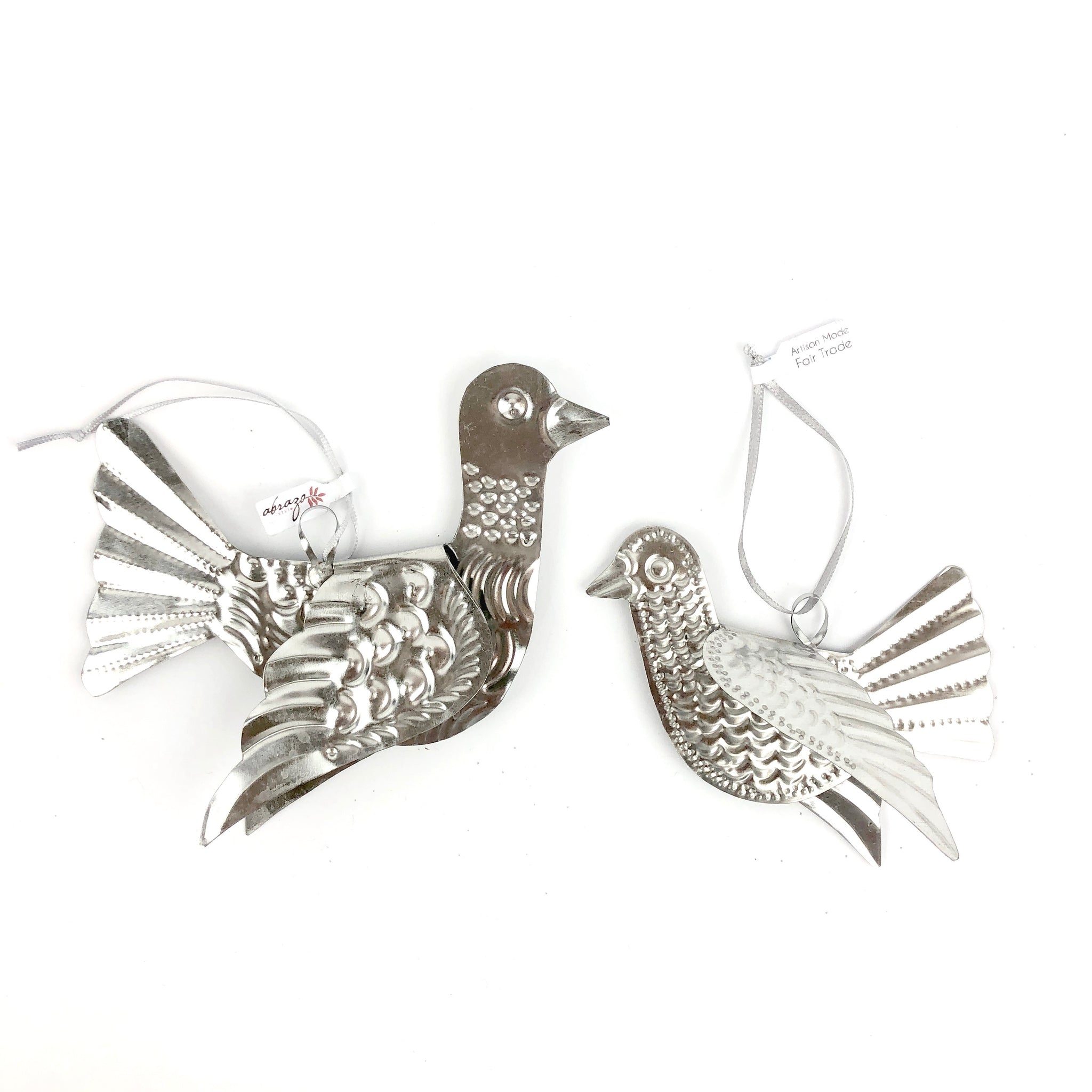 Mexican tin bird ornament, tin ornament, dove ornament
