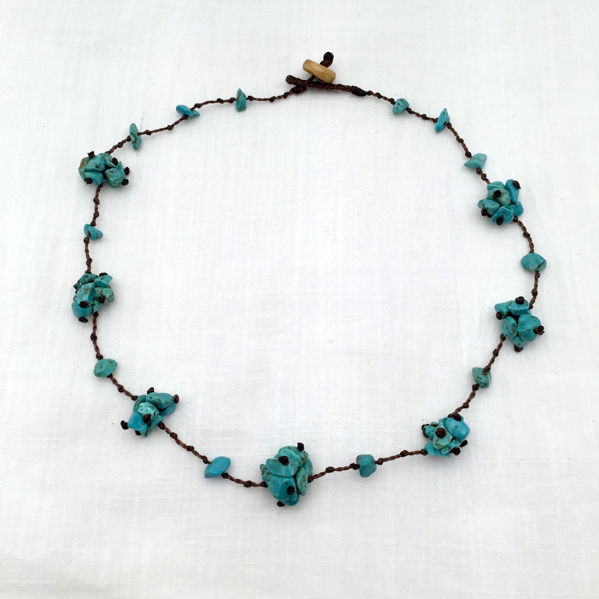 Santos Turquoise Cluster Necklace